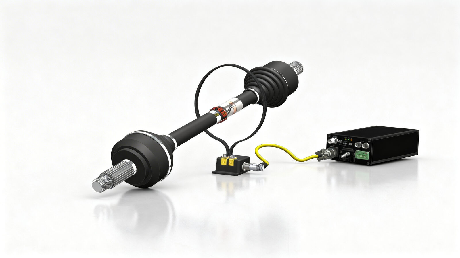 Drive shaft with AXON telemetry for contactless torque measurement